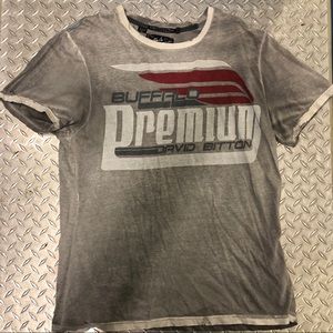 Buffalo David Bitton distressed shirt. Grey. Lg.